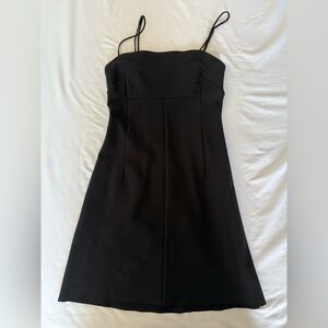 Silence + Noise Black Spaghetti Strap A-Line Dress XS